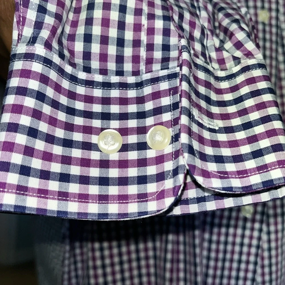 Tommy Hilfiger Slim Fit Checker Print Oxford - Picture 3 of 6